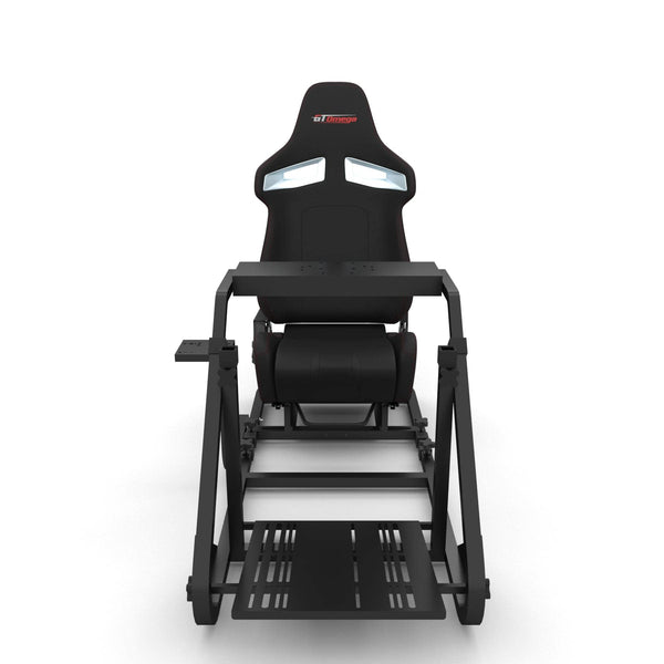 GT Omega ART Racing Simulator Cockpit RS9 Gaming Console Seat for Thrustmaster T300RS Steering Wheel Pedals & TH8A, TH8RS Shifter TX Ferrari 458 Italia PS4 Xbox, with Stand & Reclinable Chair Rails