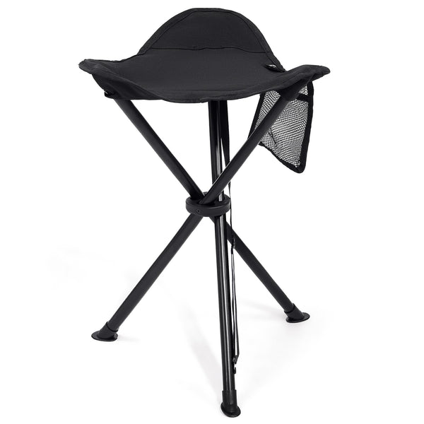 EVER ADVANCED Folding Stool Tripod Tall 53 cm Lightweight Camping Stool Compact Portable Fishing Tripod Camping Chair Collapsible for Outdoor Travel Walking Garden Backpack Hold Up 102 KG