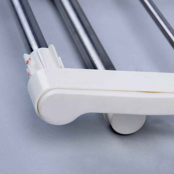 BAOYOUNI Extendable Closet Shelf Rod Organizer, Heavy-Duty Metal Divider 40-60cm