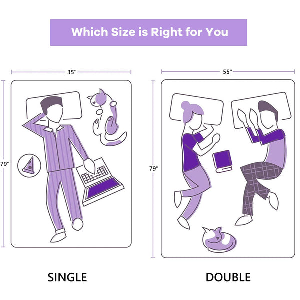 Inofia Sleep Gel Memory Foam Mattress Topper Double, 8CM GELEX Bed Topper with Washable Cover, Pressure Relief | Sleep Cooler, 2 Layer Foam for Rest Easy, 100-Night Home Trail (135x190)