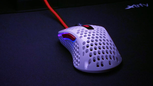 Xtrfy M4 RGB, Ultra-Light Wired Gaming Mouse, Ergonomic Design for Right-Handers, Pixart 3389 Sensor, Adjustable RGB Lighting, Pink Edition