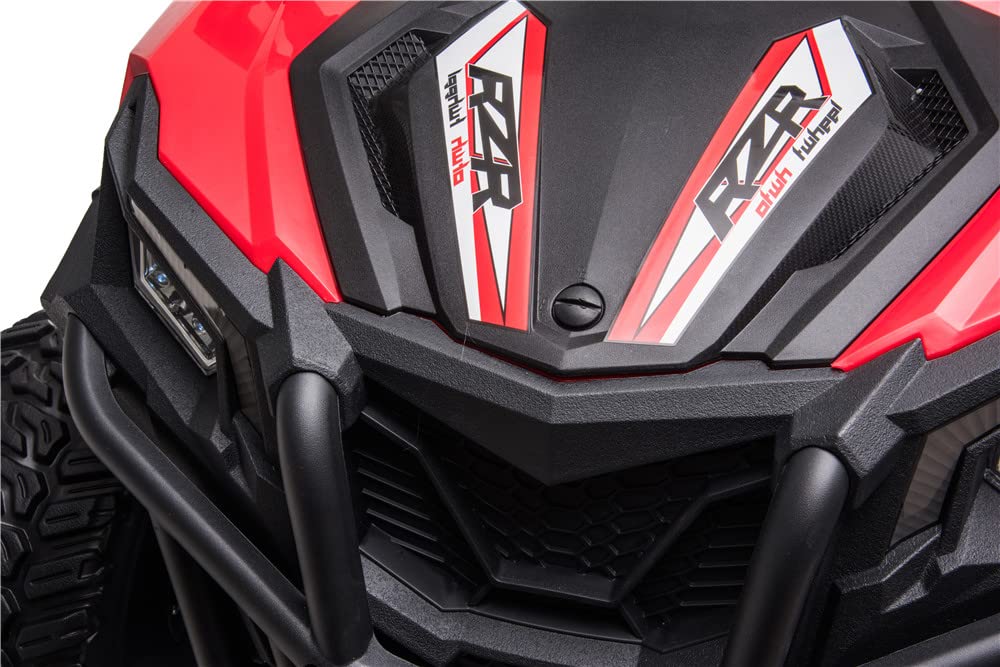 RZR Turbo UTV-MX-ii *2 SEATER* 24V 4x Motors 4x4 Electric Kids Ride On Car (White)