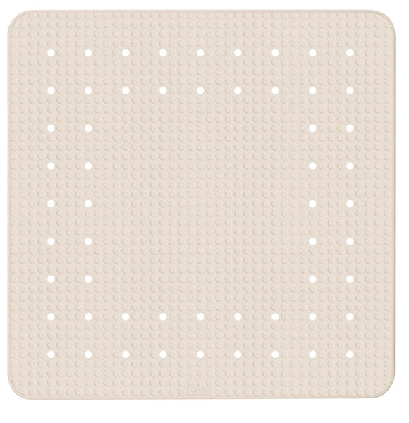 WENKO Alfombra ducha Mirasol 54x54 cm, Beige, 54x54cm