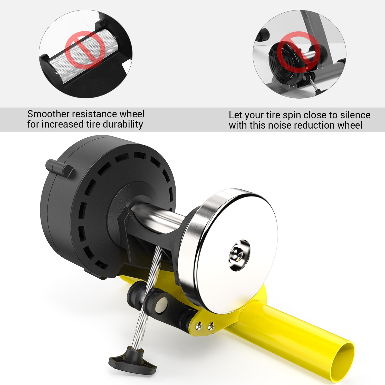 Sportneer Turbo Trainer, Bike Trainer with 6 Resistance Settings for Indoor Bike Trainer Stand Steel Bicycle Exercise Magnetic Stand with Noise