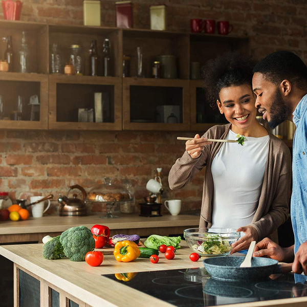 GIONIEN Ceramic Hob 60cm Electric Cooktop Burner, Built in Black Glass Cooker with 4 Cooking Zones GCE460TC