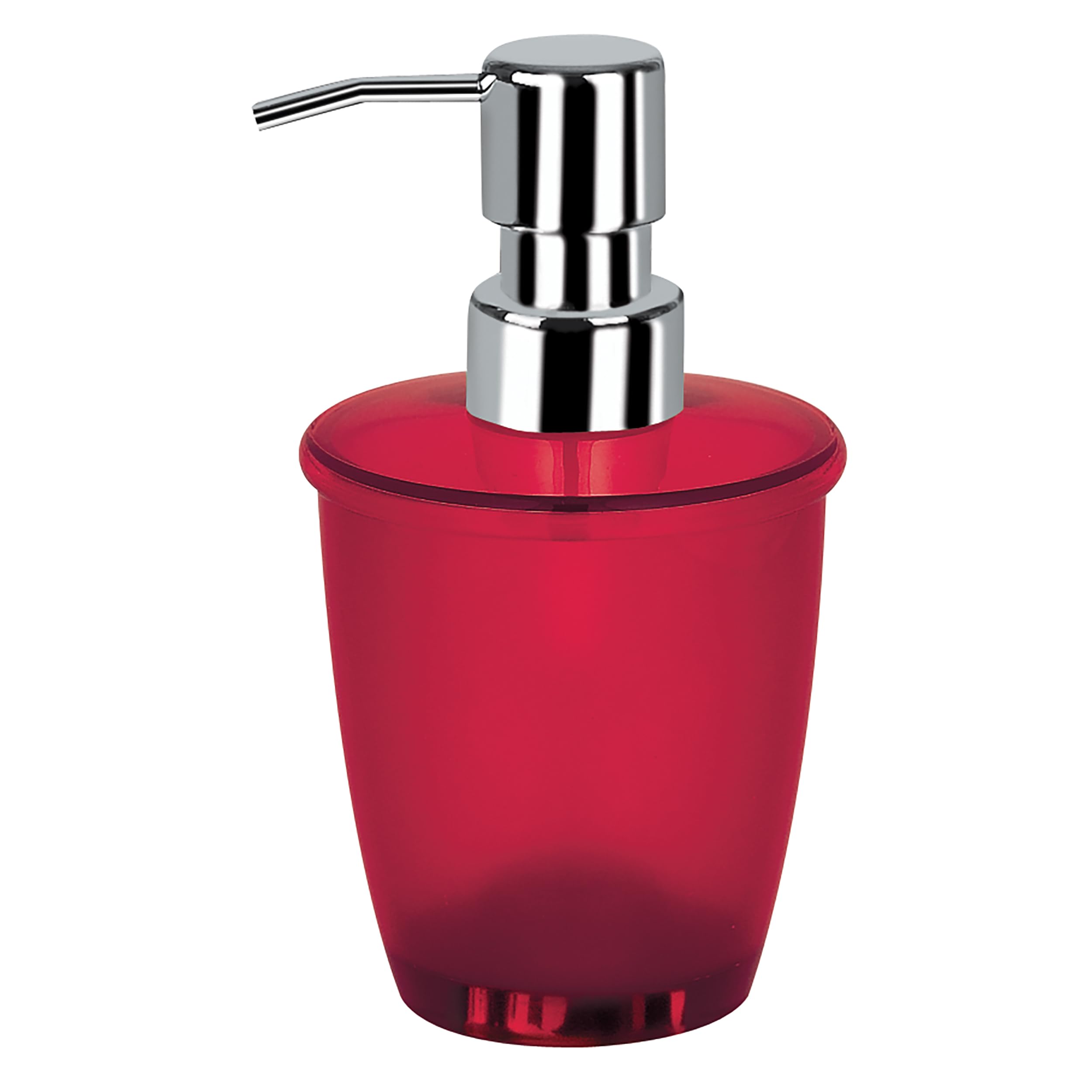 Spirella Toronto Soap Dispenser Polystyrol Red Height 16.5 cm x Width 8.5 cm