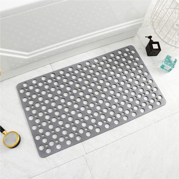 Idyfodol Bubble Shower Mat Non Slip Anti Mould Silicone Mat with Drain Holes Machine Washable Bath Mats for Inside Outside