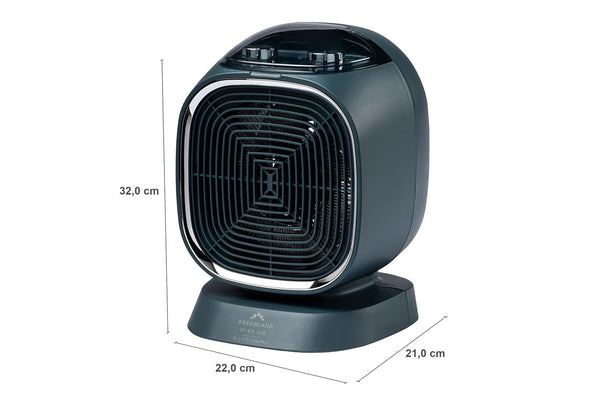 Dreamland Silent Power Pure Portable Fan Heater - Low Energy for Home Use, Quick Heat Up with 4 Heating Modes, Silent Space Heater, Energy Efficient Ionizer and Air-Purifying Heating Technology