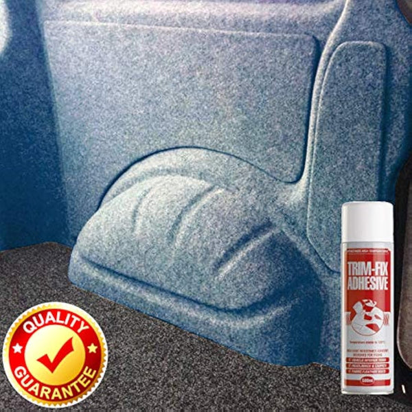 Van Lining Carpet - Choose Size and Colour - 4 Way Stretch Camper Conversion with Trimfix Adhesive (OCEAN BLUE, 2M X 2M + 2 TRIMFIX)