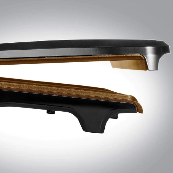 George Foreman Large Electric Fit Grill [Non stick, Healthy, Griddle, Toastie, Hot plate, Panini, BBQ, Energy saving, Vertical storage, Easy clean, Drip tray, Ready to cook light] Black, 2400W 25820