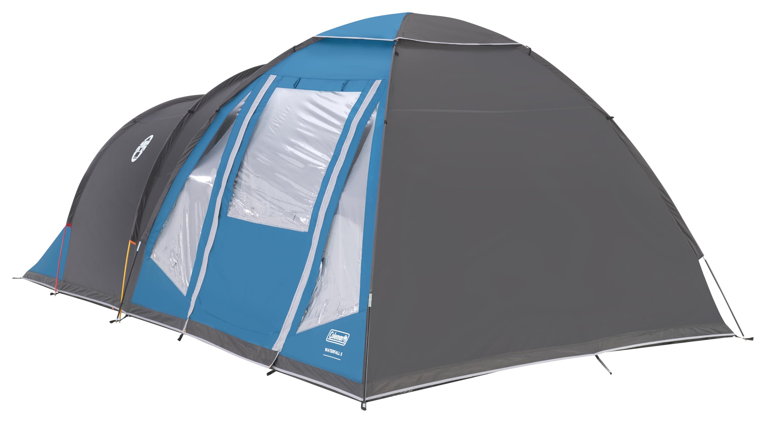 Coleman Waterfall 5 Family Tent | 5 Man Dome-Tunnel Hybrid Tent with Separate Living And Sleeping Area | Easy To Pitch | 5 Person Camping Tent | 3000mm Waterproof | with Sewn-in Groundsheet