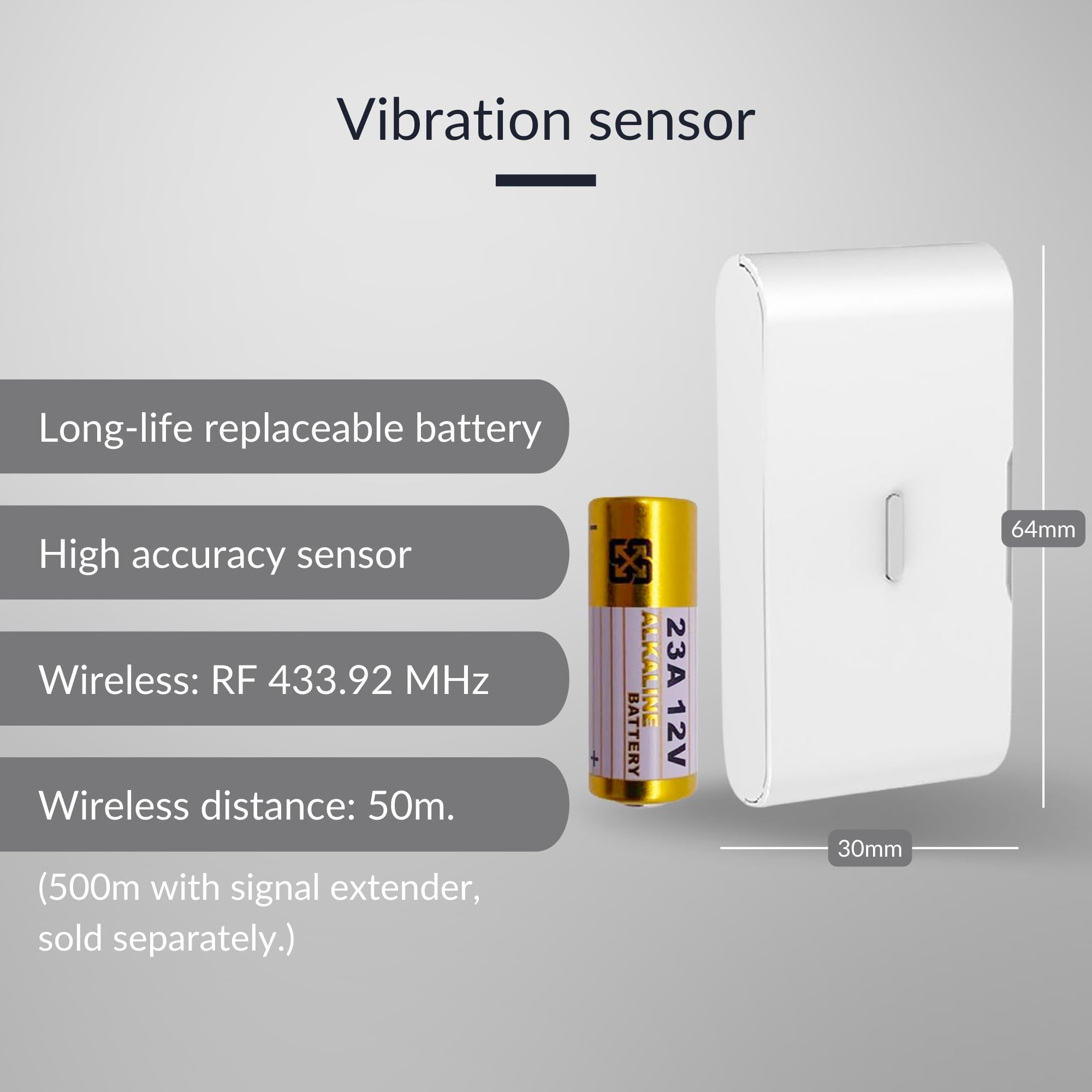 Hestia Wireless Garage Alarm System with Phone App, Metal Garage Sensor, Door Alarm Sensor, Vibration Sensor, Smart Cube Hub House Security System