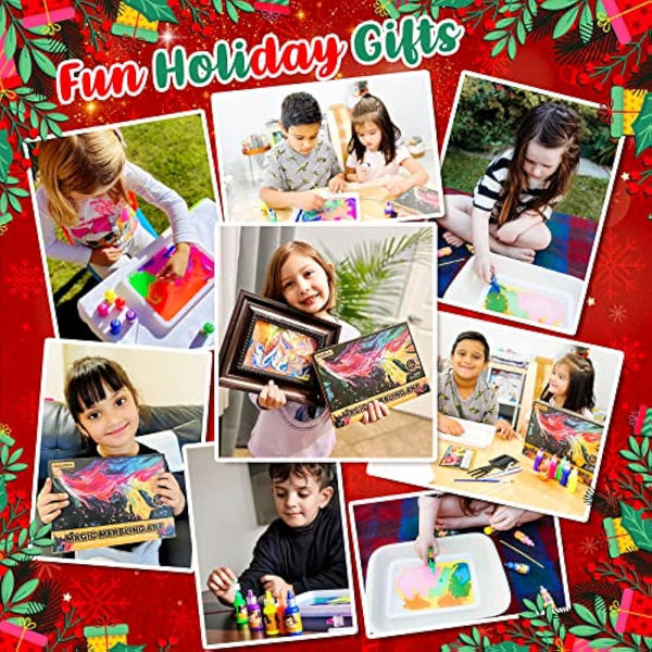 Water Marbling Paint for Kids - Arts and Crafts for Girls & Boys Crafts Kits Ideal Gifts for Kids Age 6+ 8-12