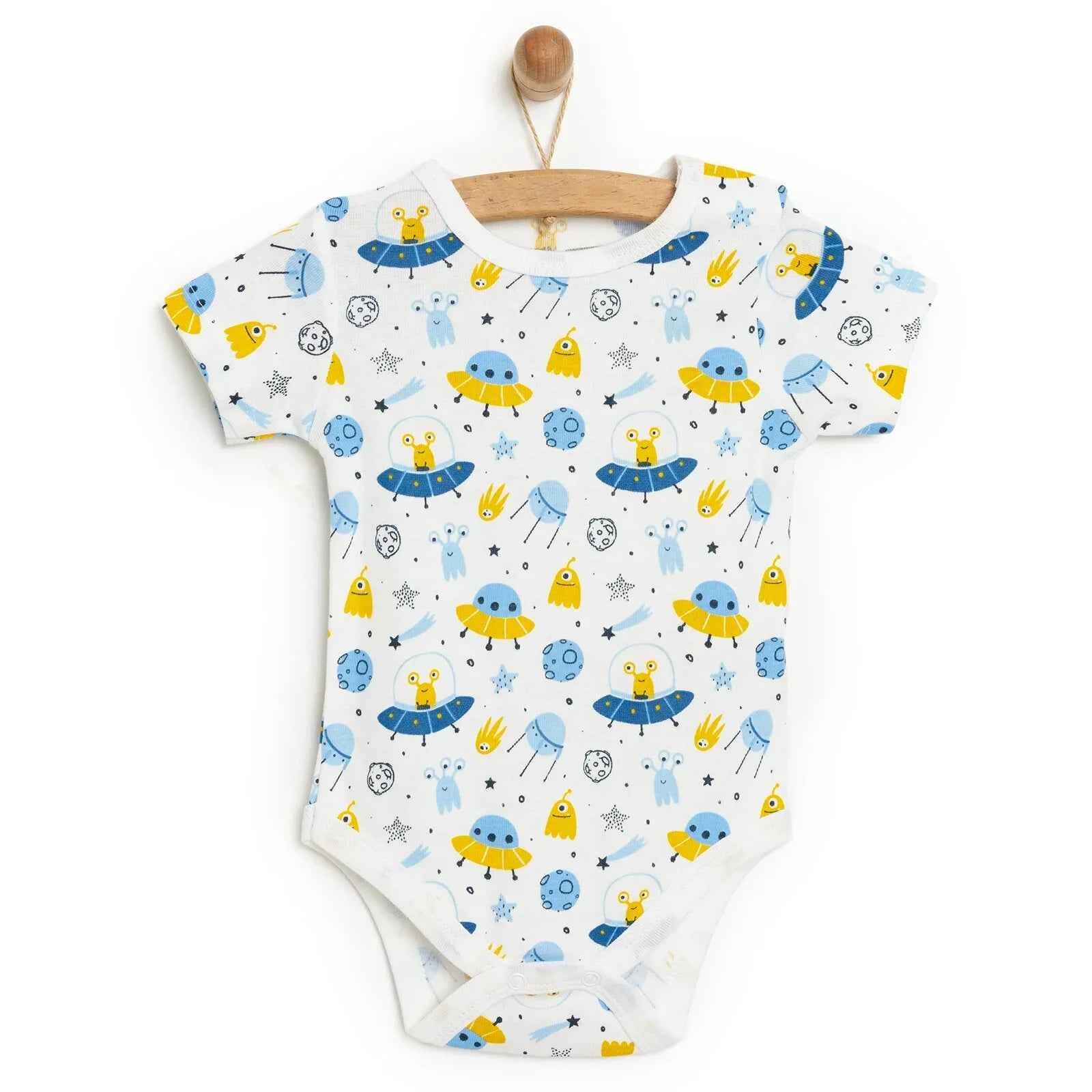 HelloBaby Baby Boy Short Sleeve  Body - White