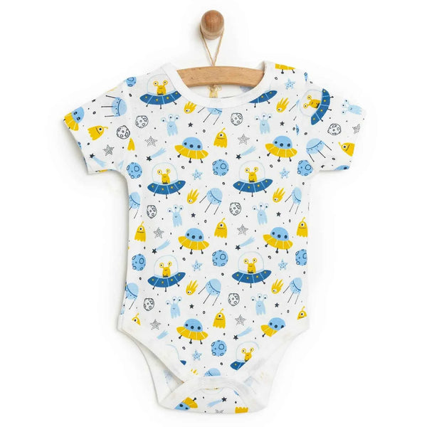 HelloBaby Baby Boy Short Sleeve  Body - White