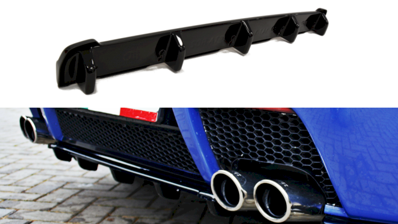 Maxton Design - CENTRAL REAR SPLITTER ALFA ROMEO 147 GTA (WITH VERTICAL BARS)