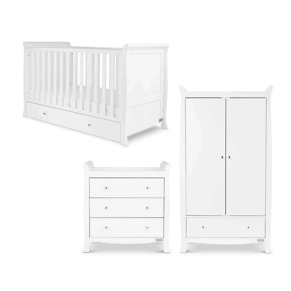 Ickle Bubba Snowdon Classic Furniture Set Premium Pocket Sprung Mattress 3 pcs - White