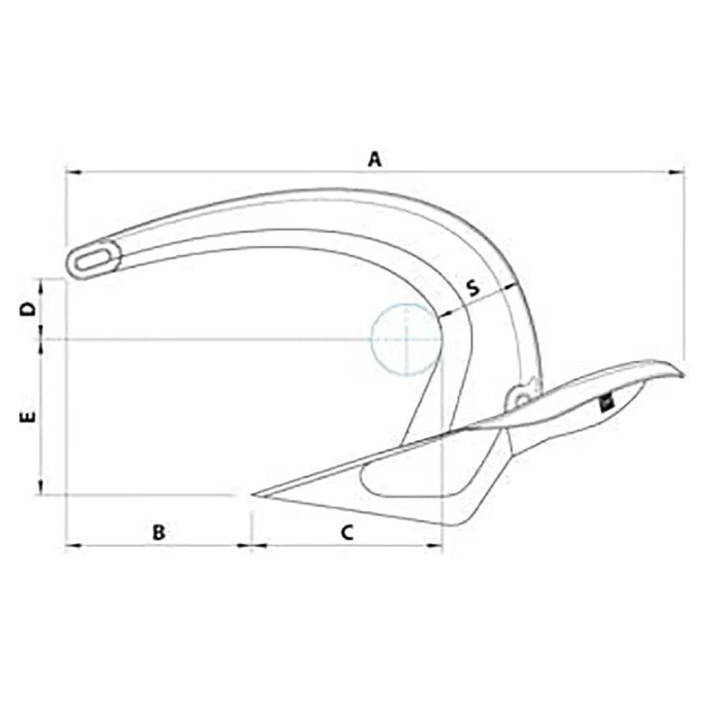 Vulcan Galvanised Galvanised Galvanised Anchor 4 kg | 4Boats