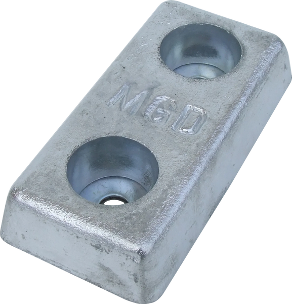 Duff 40ZHD Zinc Hull Anode – 110 mm Hole Centres | 4Boats