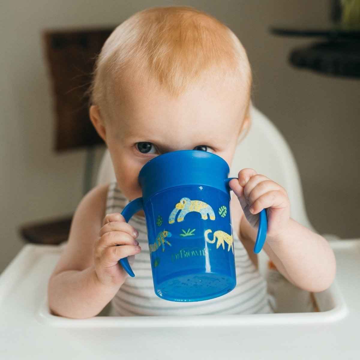 Dr. Brown's 360 Spoutless Transition Cup 300ml - Blue