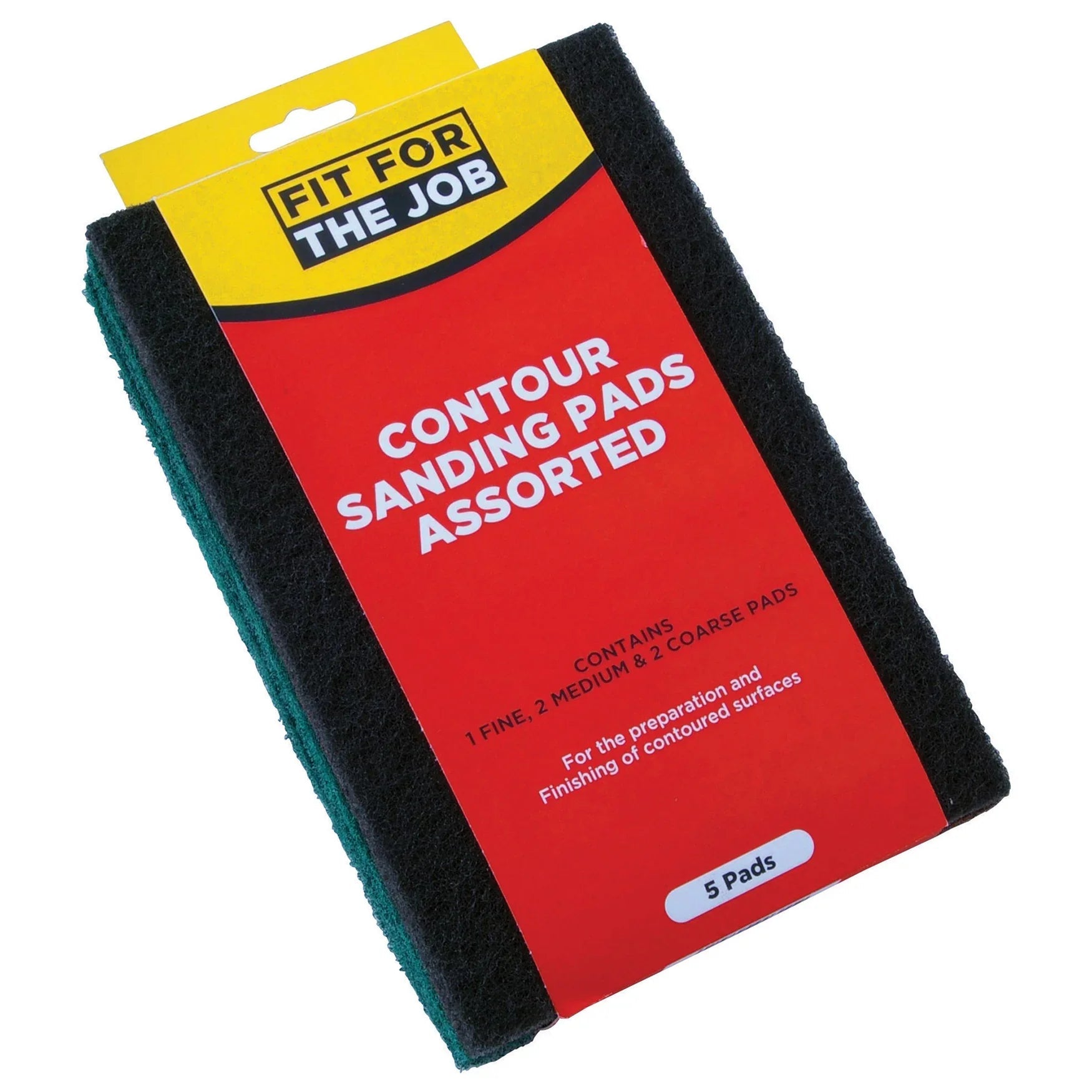 Contour Sanding 225 mm x 150 mm Mixed Pads 5-pack | 4Boats