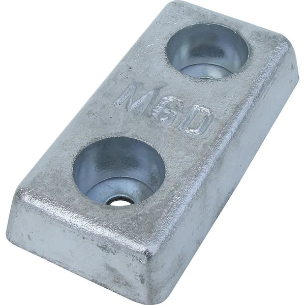 Duff 40ZHD Zinc Hull Anode – 110 mm Hole Centres | 4Boats