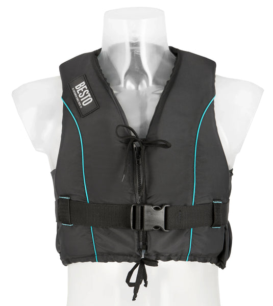 Besto Dinghy Dinghy Dinghy Zipper All Black/Aqua Striping 50N | 4Boats