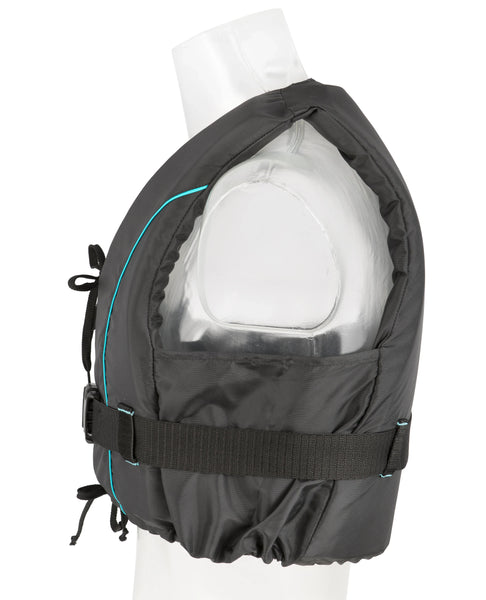 Besto Dinghy Dinghy Dinghy Zipper All Black/Aqua Striping 50N | 4Boats