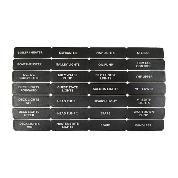 BEP Label Label Label Set 9 - Boiler/Heater Circuit Breaker L | 4Boats