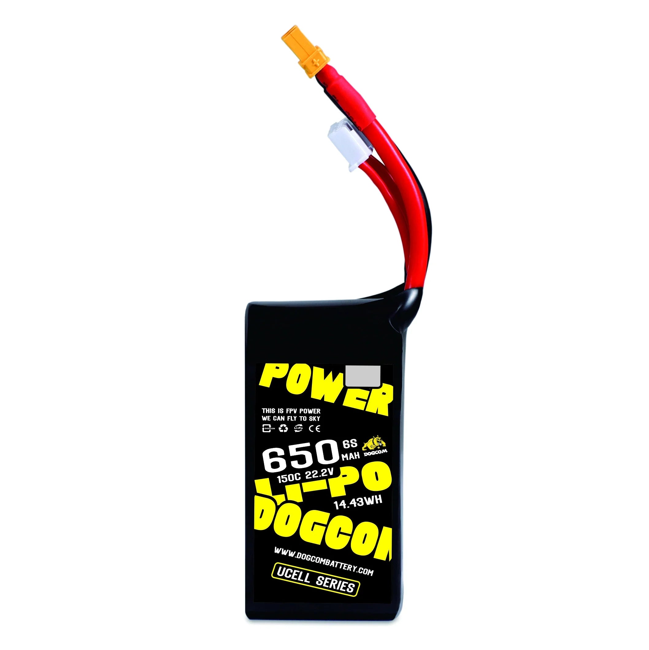 DOGCOM 650mAh 150C 6S 22.2V UCELL series