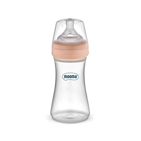 Mooma Kindy Bottle Fast Flow 18+ months 250ml - Old Rose