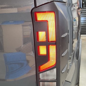 For Volkswagen Crafter Rear Light Guards - Hammerite Ultimate Matte Black (2018 Onwards)