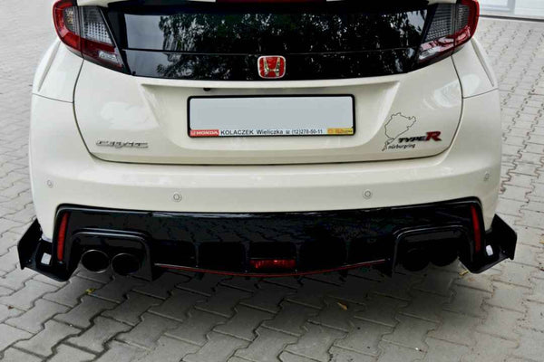 Maxton Design - RACING REAR SIDE SPLITTERS HONDA CIVIC IX TYPE R (2015-2017)