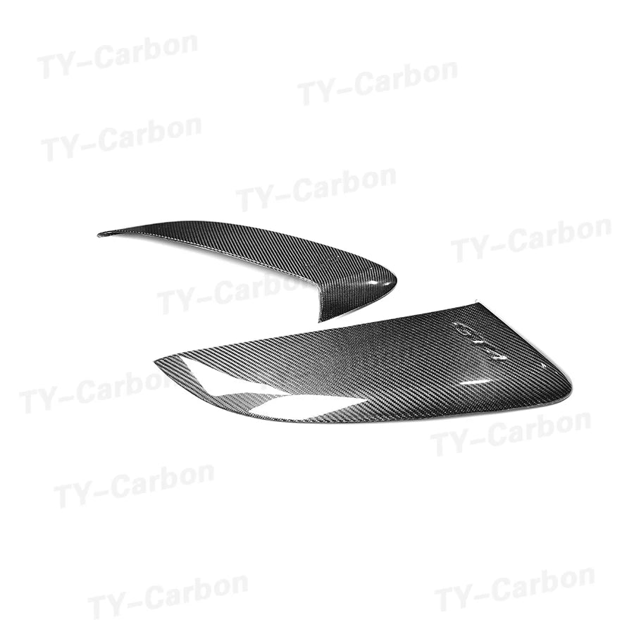 Real Carbon Fiber Side Vents For For Porsche 718 981 Boxster Cayman Car Accessories Side Air Vents 2pcs Grill Bodikit 2013-2023