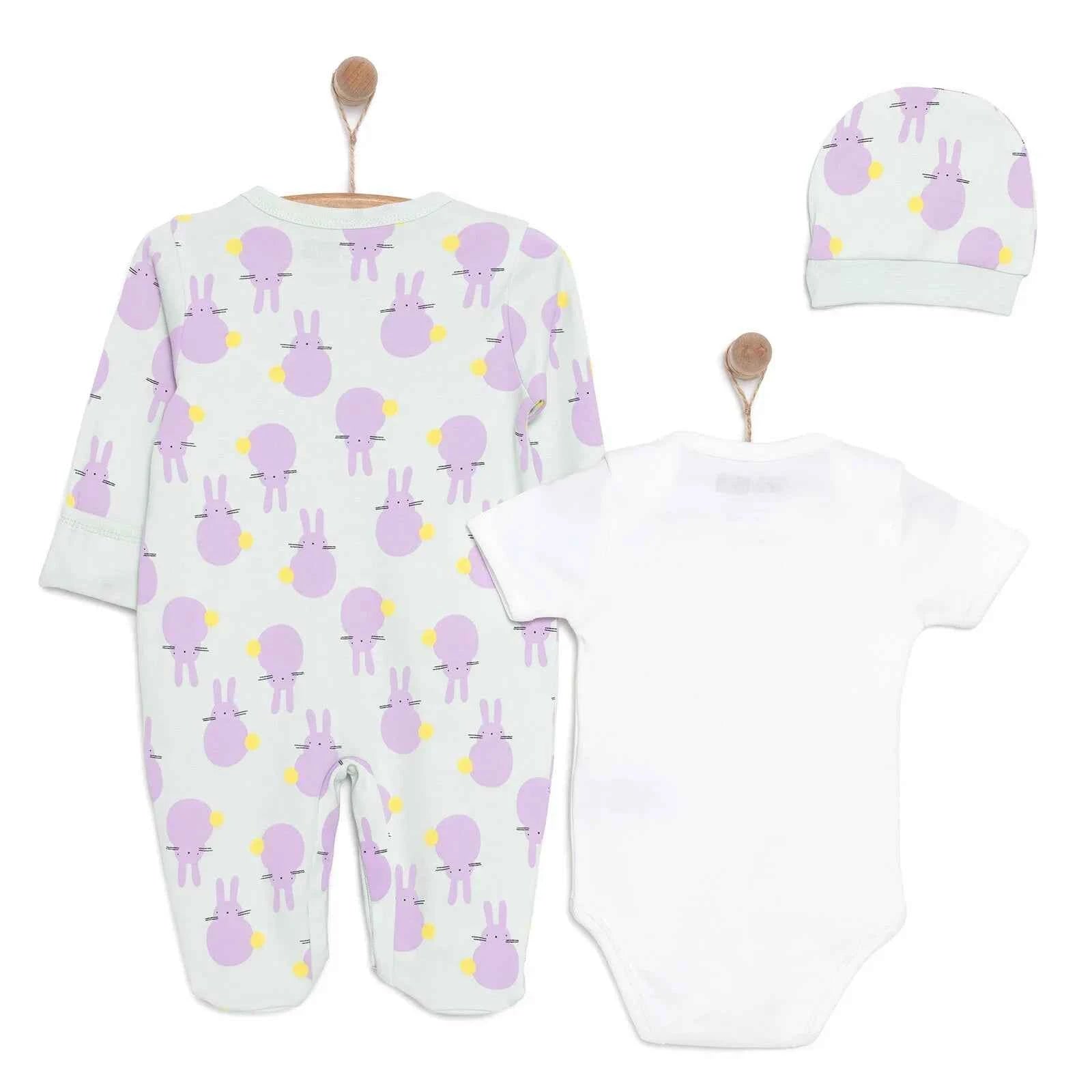 HelloBaby Newborn Baby Cute Elephant Jumpsuit - Ecru