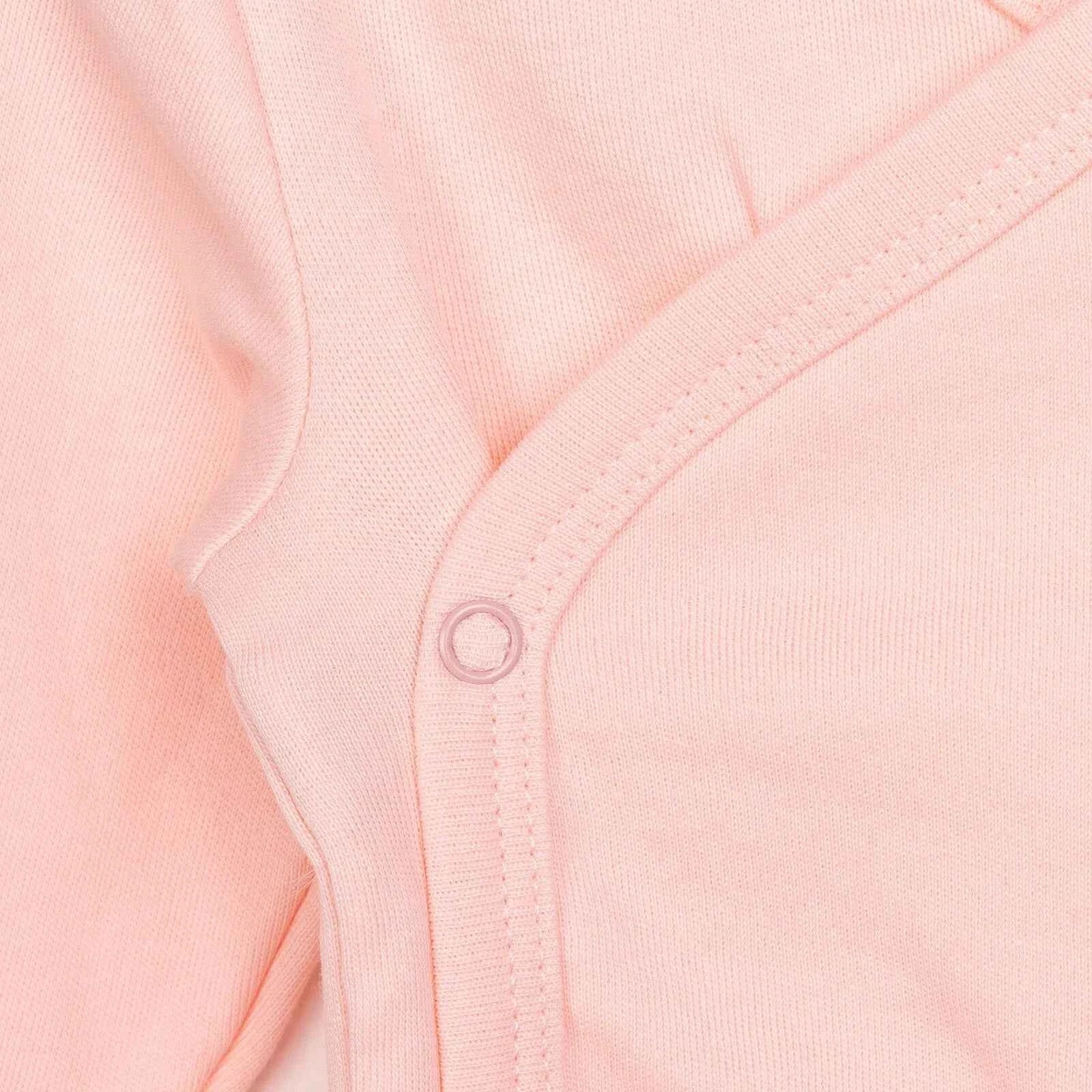 HelloBaby Newborn Organic Wrapover Top-Hat - Light Pink