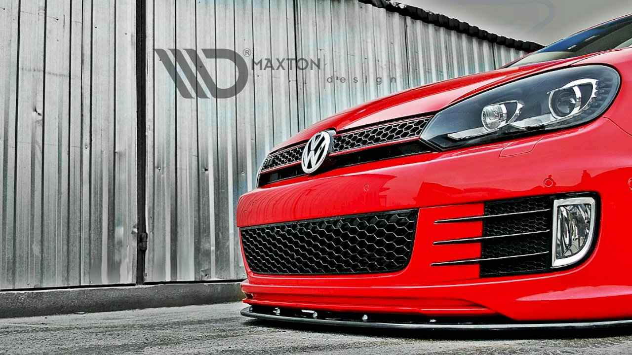 Maxton Design - FRONT SPLITTER VER.2 VW GOLF VI (FOR GOLF GTI 35TH)