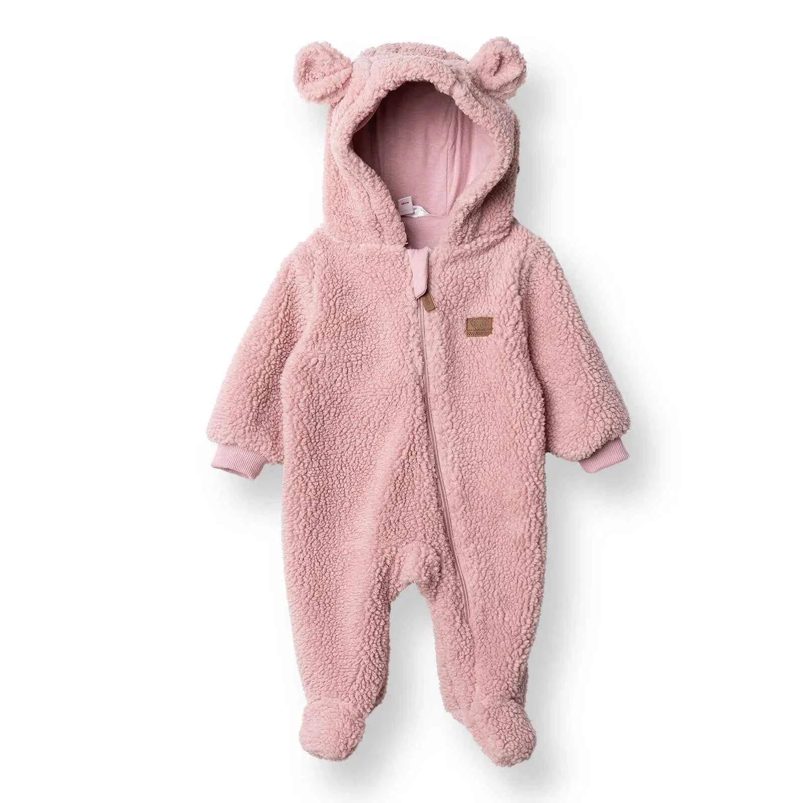 Midimod Newborn Welsoft Footed Jumpsuit - Pink