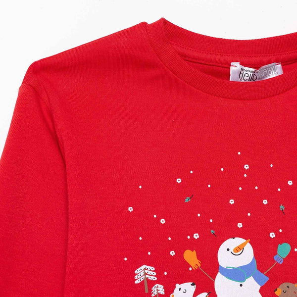 HelloBaby Christmas Baby Boy Jogging Set - Red