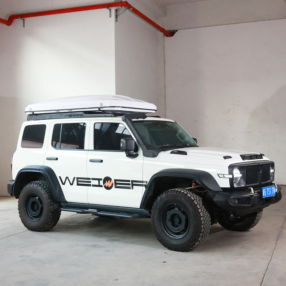 WEIER WERT-004 Vehicle ABS Hard shell Pop Up Roof Top Tent - For Car / RV / Pickup / Van / Camper / 4x4 - 2 Person 300Kg 3000mm water proof