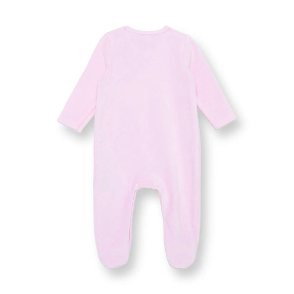 HelloBaby Newborn Velvet Footed Jumpsuit - Pink