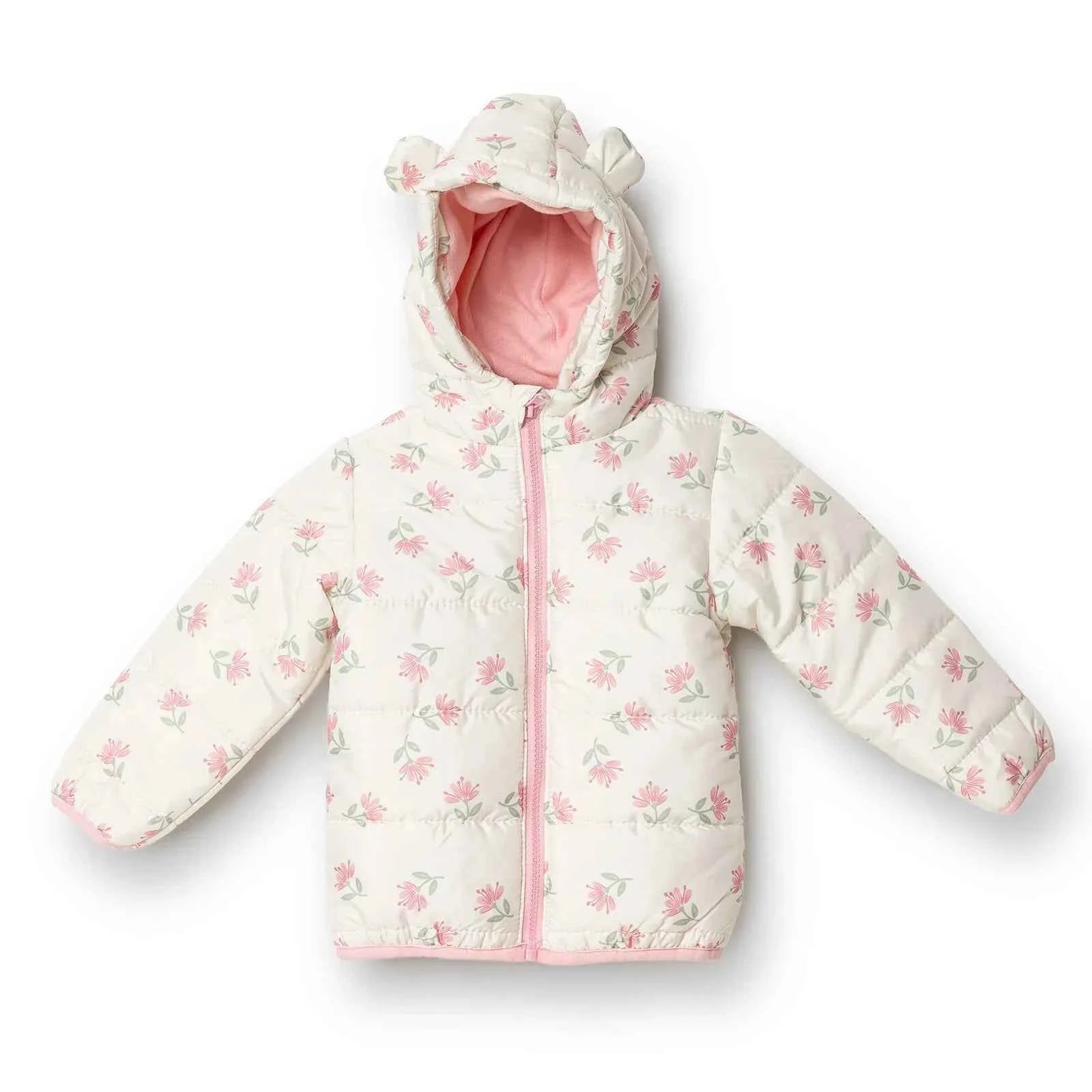 HelloBaby Floral Printed Girl Coat - Printed