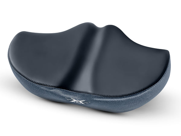 X Wing New-Age Noseless Bike Seat Cushion for Men & Women - Extra Padding & Wide - Suitable for City, Electric, Stationary Bikes - Compatible with