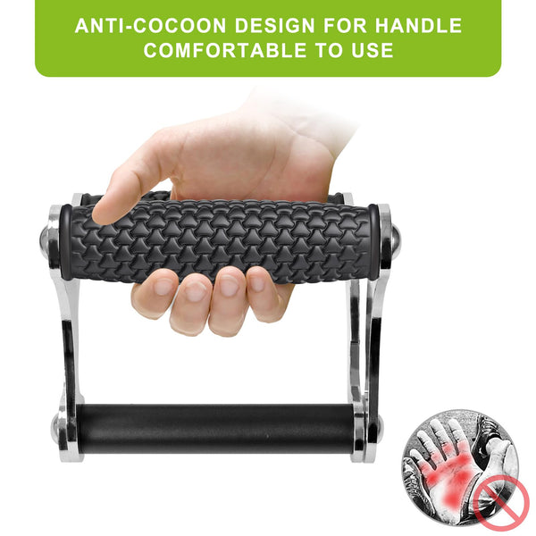 Kipika V-Bar Row Landmine Attachment - Multi-Grip Handle with Secure Rubber Grip for Olympic Bars | Premium Strength Training Accessory for Home & Gym