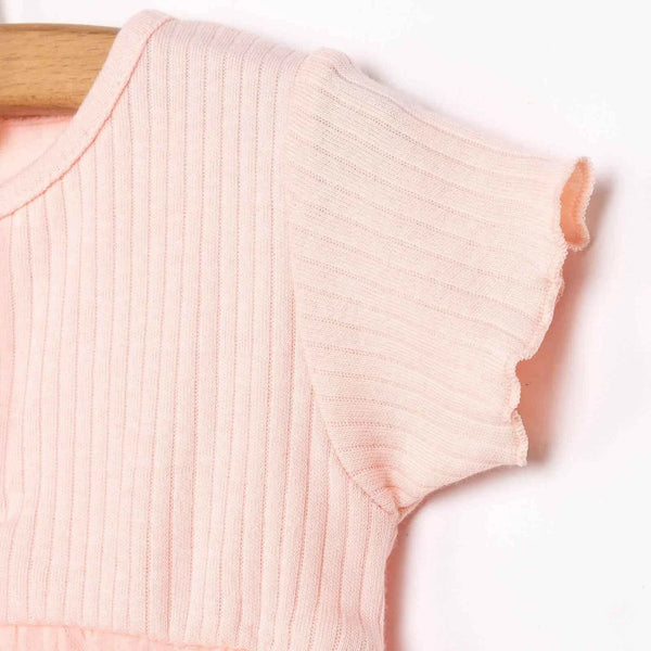 HelloBaby Newborn Girl Tulle Dress - Salmon