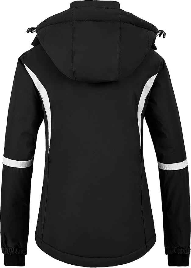 Wantdo Women's Waterproof Ski Jacket, Windproof Snowboarding, Size XL