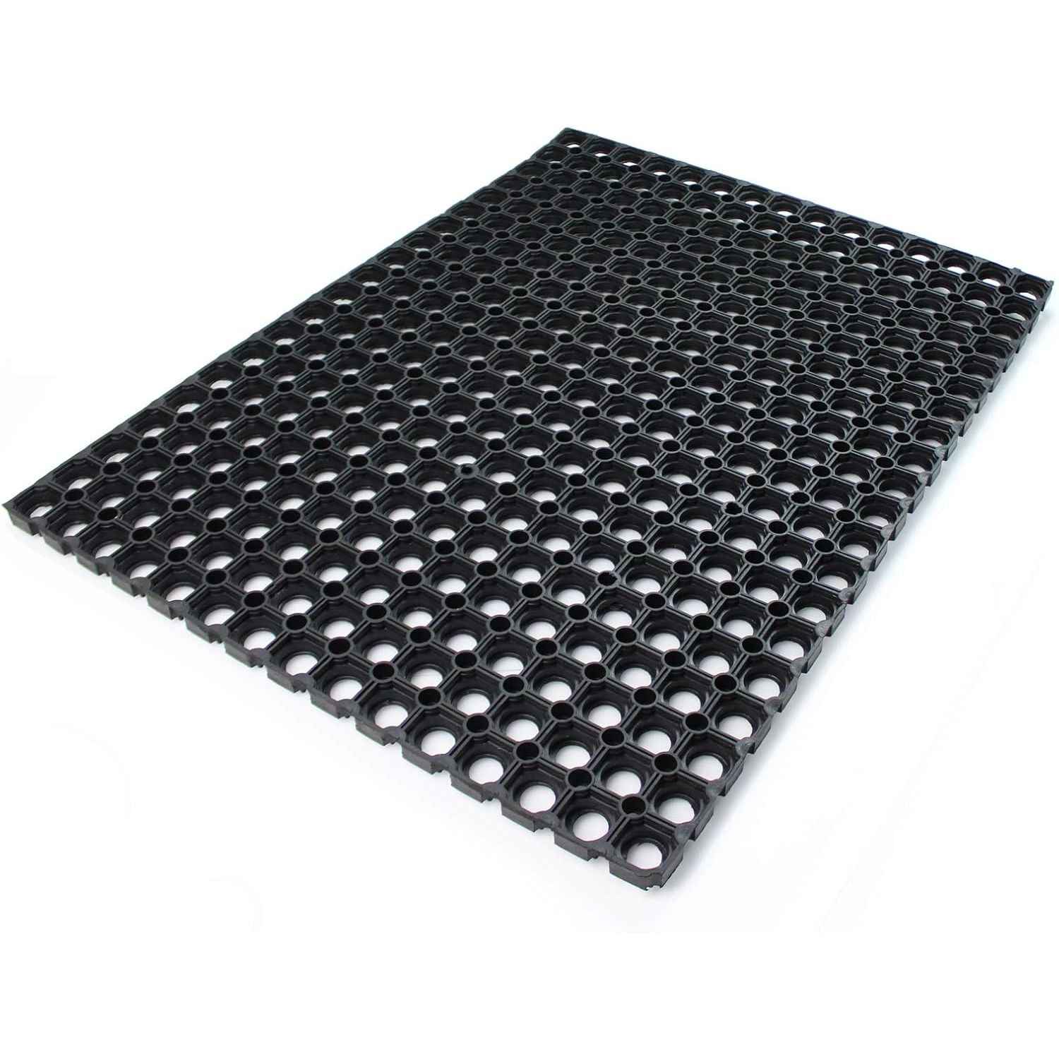 Ultralux Large Heavy Duty Rubber Floor Mat, Anti-Slip, 150x100cm, Drainage