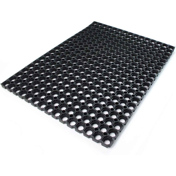 Ultralux Large Heavy Duty Rubber Floor Mat, Anti-Slip, 150x100cm, Drainage