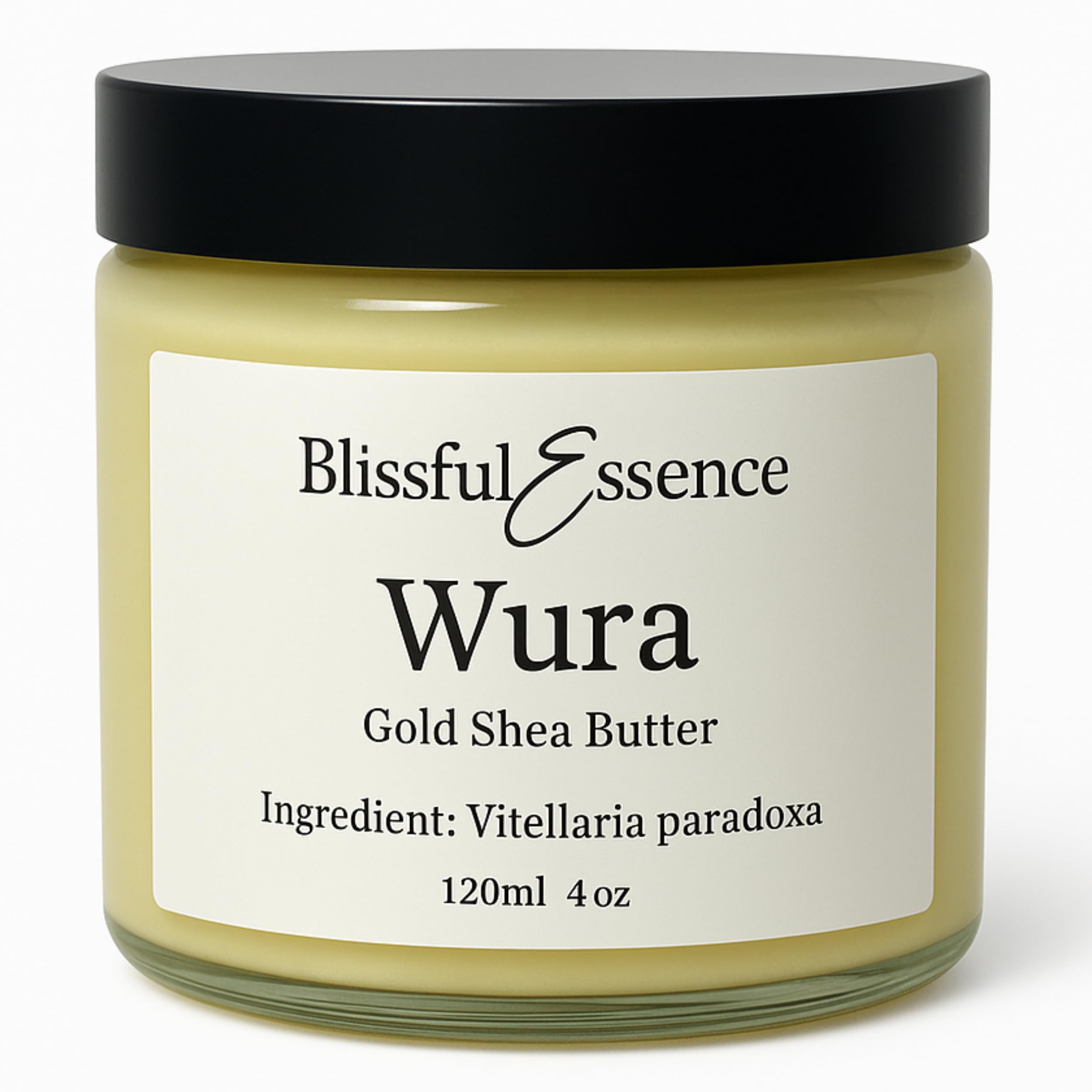 Pure Shea Butter - 100% Fresh Raw Unrefined Shea Butter, Skin/Hair/Nail/Lip Food for Healing and Moisturising| Vegan and Ethically Sourced, Glass Jar