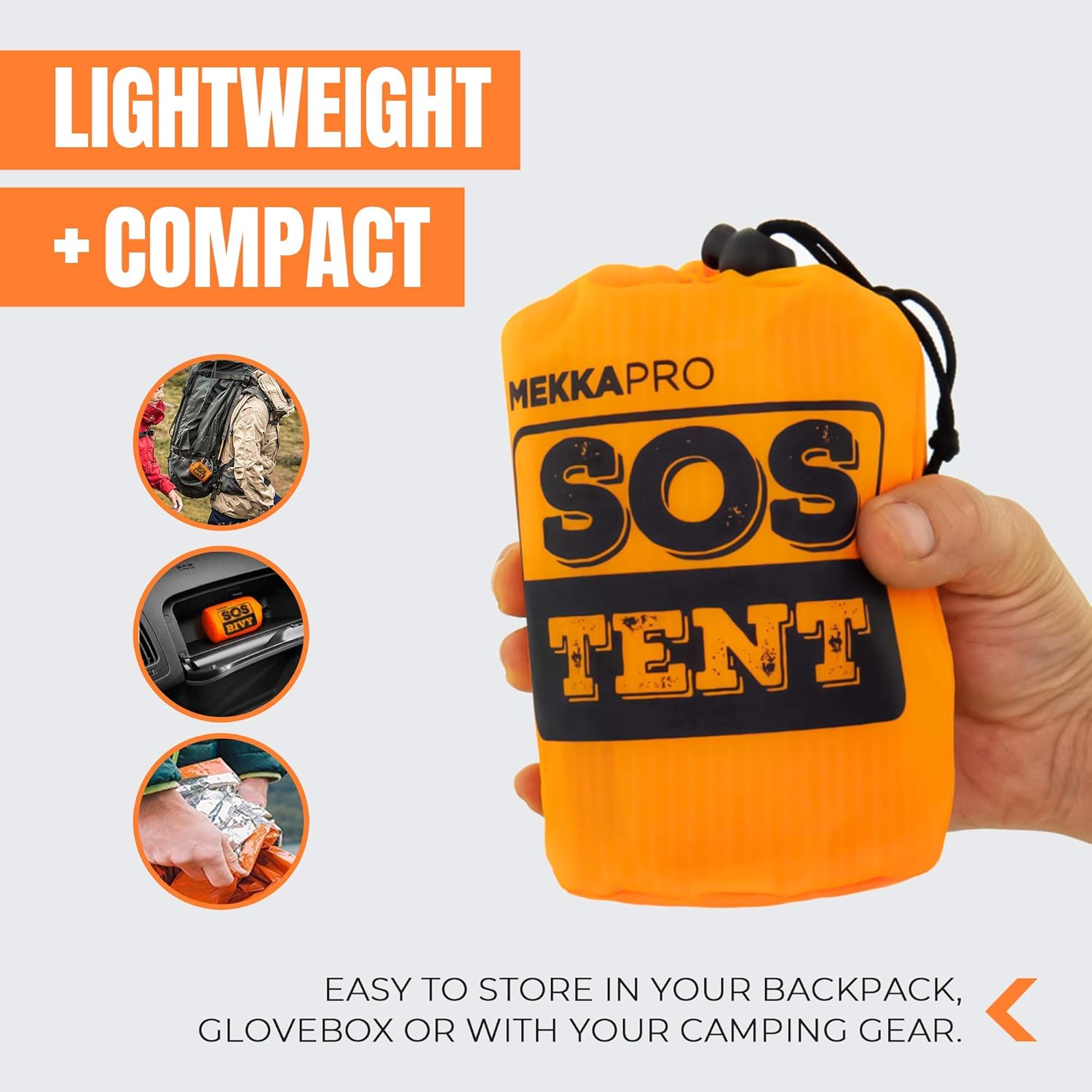 MEKKAPRO Emergency Survival Tent - 2 Person, Ultra Lightweight and Waterproof for Camping, Hiking and Outdoor Activities